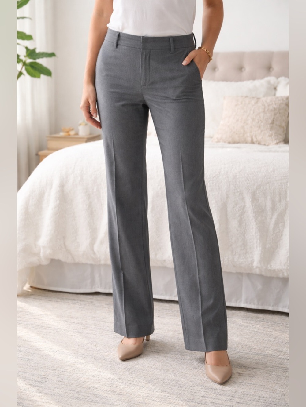 Banana Republic Martin Fit Gray Dress Pants – Stretch – Size 0 Long